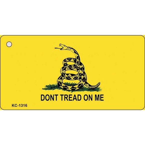 Don't Tread on Me Metal Key Chain - Picture 1 of 1